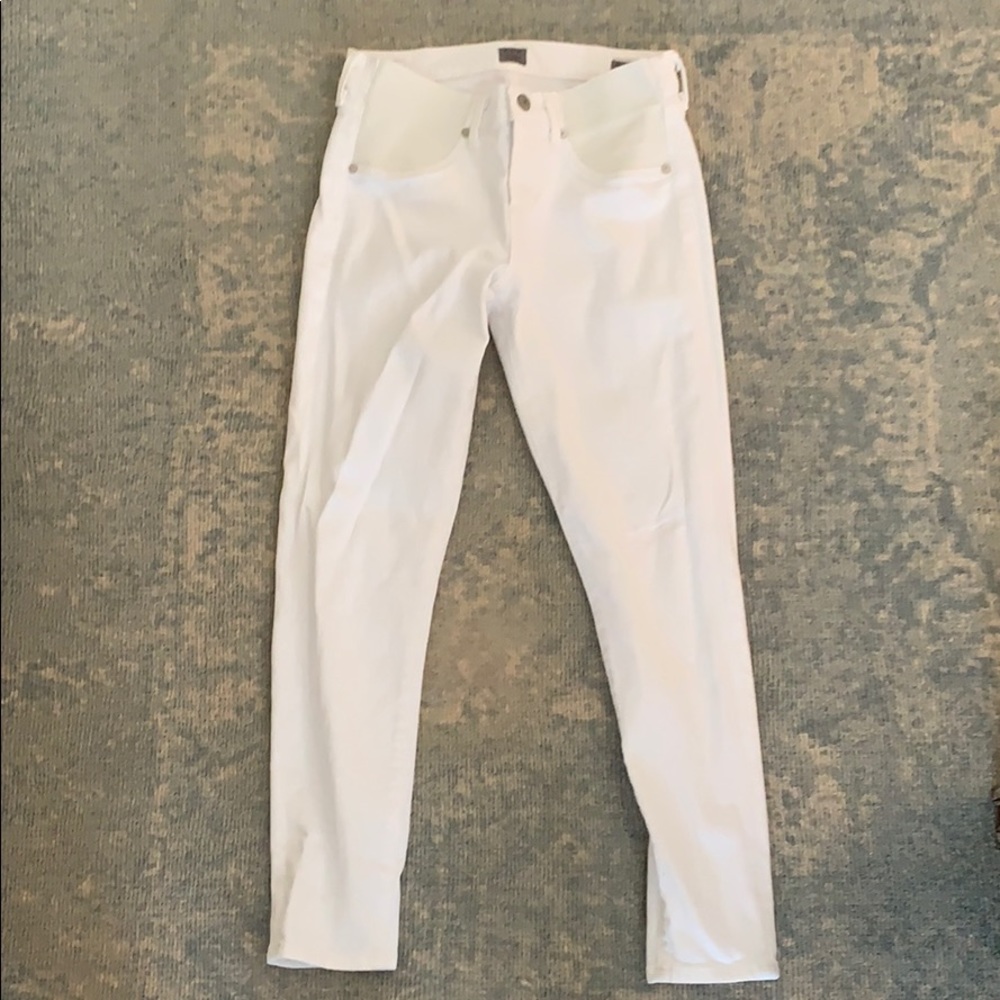 Citizens of Humanity White Maternity Jeans sz 26